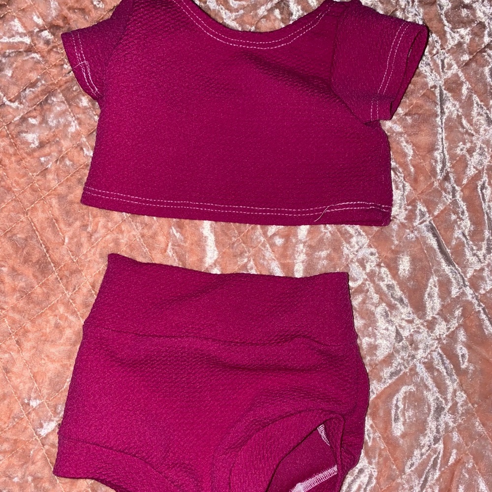 2 piece baby girl 3-6m set
